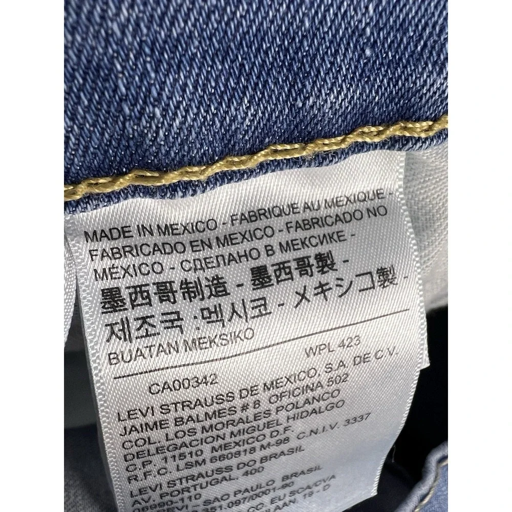 Levi's‎ 505 Jeans Men's 38x30 Blue Straight Stretch Biker Casual